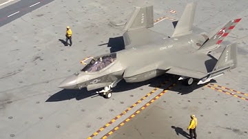 US Navy F-35C Lightning II aboard USS George Washington