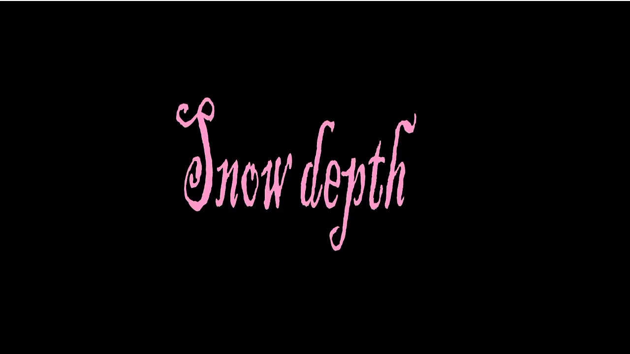 Snow depth. Animated short