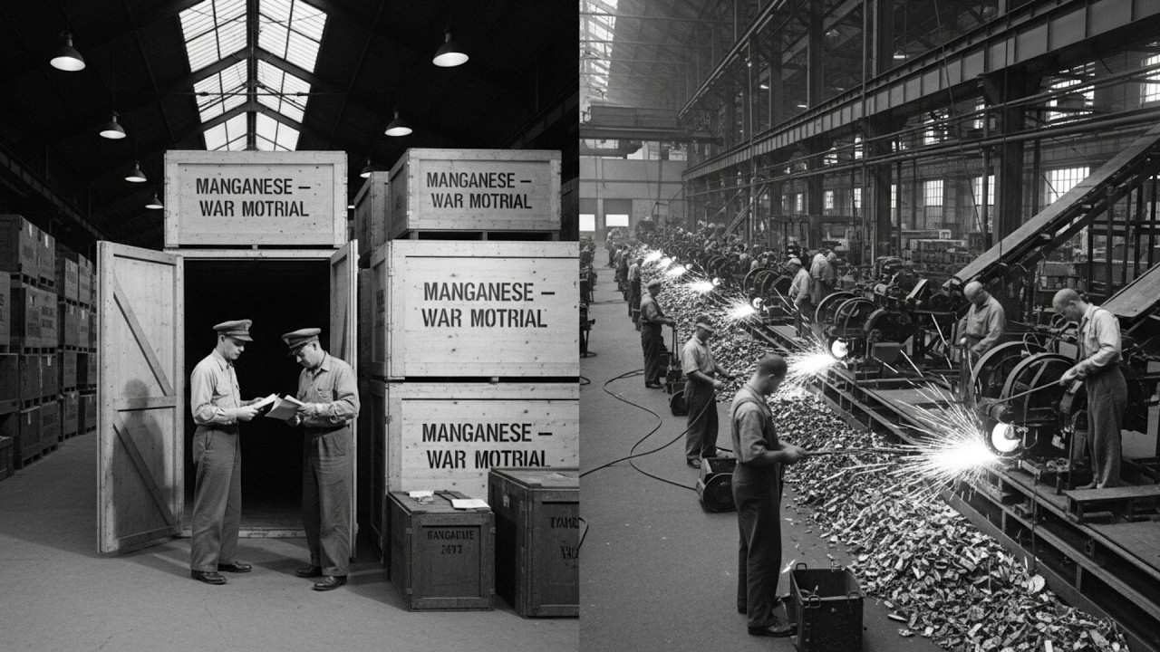 America Had No Manganese for Artillery in 1943 So General Motor Scrapped 1,200Factory Assembly Lines