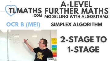 OCR MEI MwA J: Simplex Algorithm: 12 2-Stage to 1-Stage