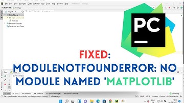 FIXED:  "ModuleNotFoundError: No module named 