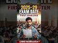 2025–29 First Semester Exam Date | BA Exam | LNMU Notification #sorts #finalexams