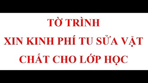 Phiếu trình mẫu vật tư