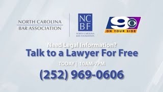 Free legal advice available on NC Lawyers on Call Day