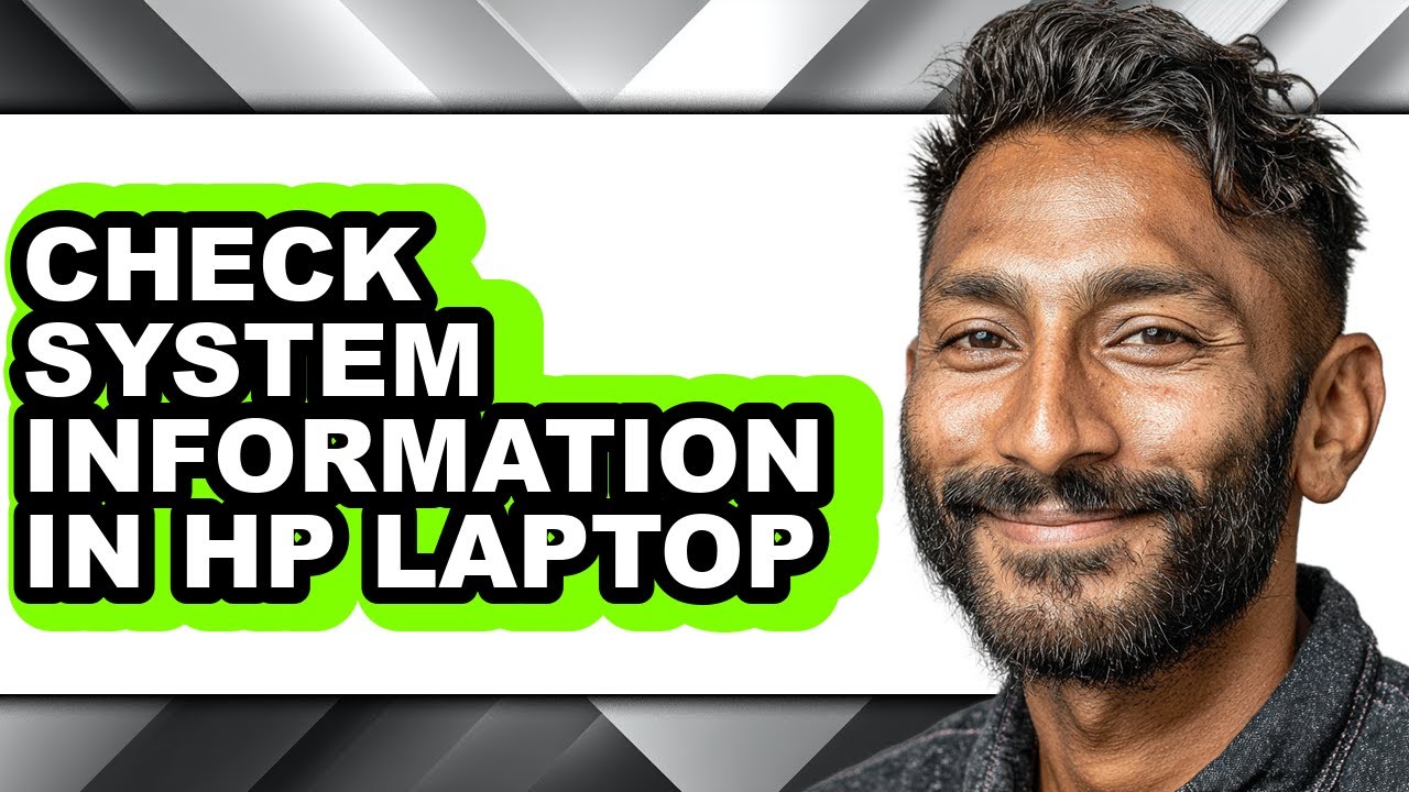 How to Check System Information in Hp Laptop (easy Method)
