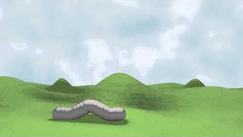 Worm and Apple - Blender animation test