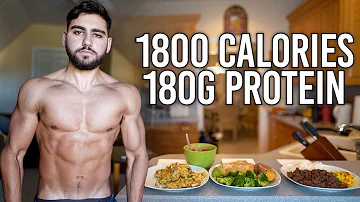 Full Day Of Eating 1,800 Calories | Extra High Protein Diet For Fat Loss