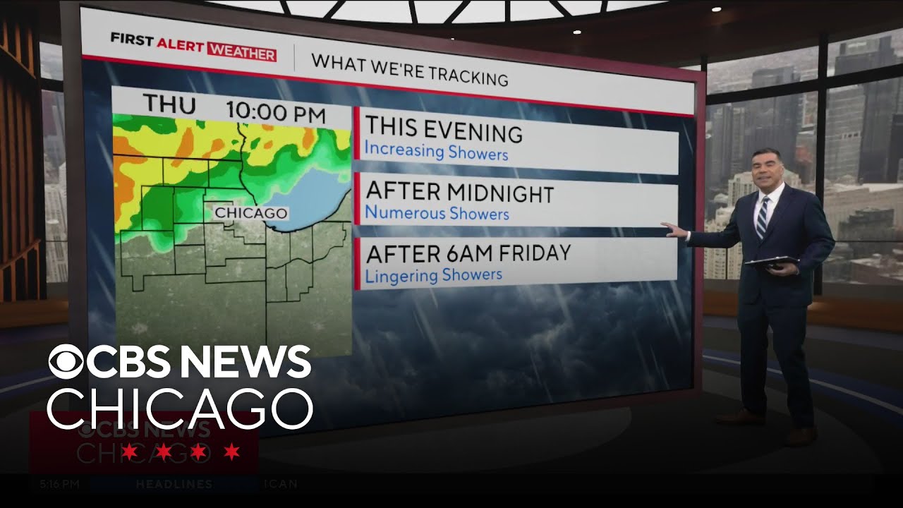 Chicago weather: Drenching rain Thursday night - YouTube