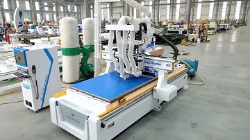 Efficient Four-spindle Nesting CNC Router Woodworking Machine for Cabinet and Panel Furniture Making