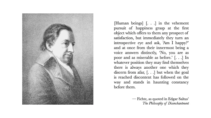 Fichte on the Mirage of Happiness