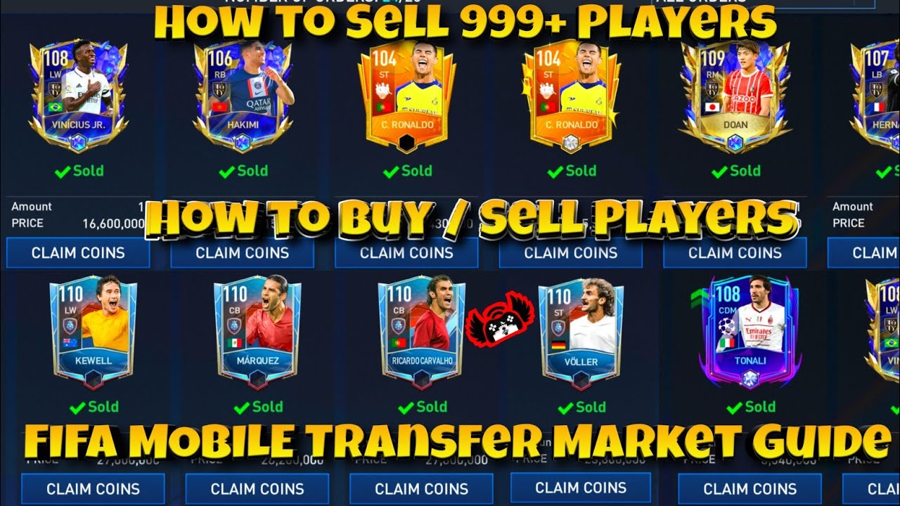 How to Sell 999+ Players in FIFA MOBILE How to