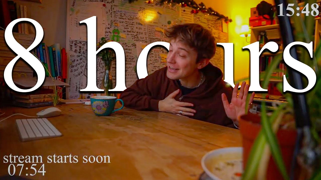 LIVE | 8-HOUR study with me 📚⛈️ rain sounds & pomodoro timer 60 & 10