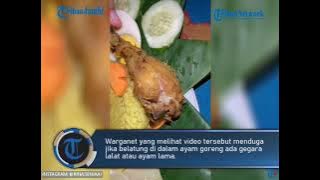 Video Ayam Goreng Dipenuhi Banyak Belatung Di Dalamnya Viral, Suguhan Untuk Acara Adat