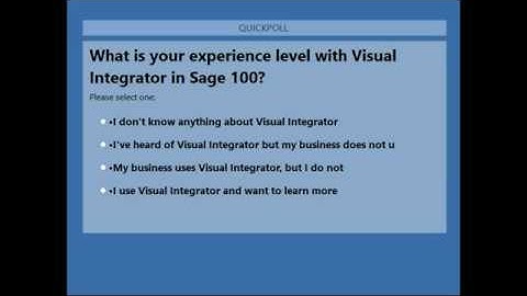 Visual Integrator Tips and Tricks