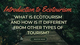 What is ecotourism, and how is it different from other types of tourism? screenshot 3