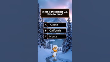 What is the largest U.S. state........................? #quiztest #quizchallenge #generalknowledge