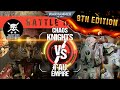 Warhammer 40,000 Battle Report: T'au Empire vs Chaos Knights 2000pts