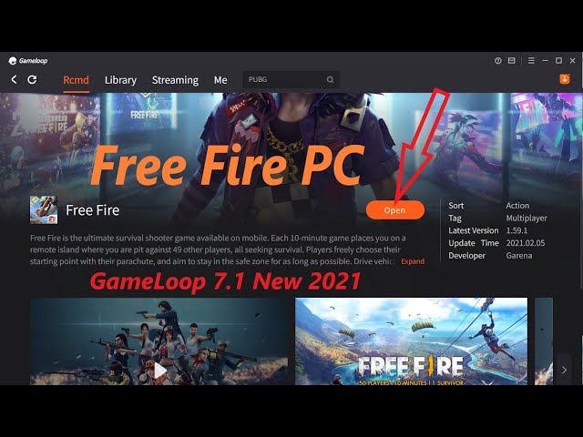 FREE FIRE PC Online GARENA 2022