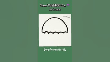 How to draw an umbrella☂️||umbrella drawing||rain rain go away chuchu tv #umbrella #chuchutv #shorts