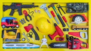 Collection of Repair Tools, Elektrik Drill, Electric Saw, Hammer With Wriench,Pliers,Hacksaw