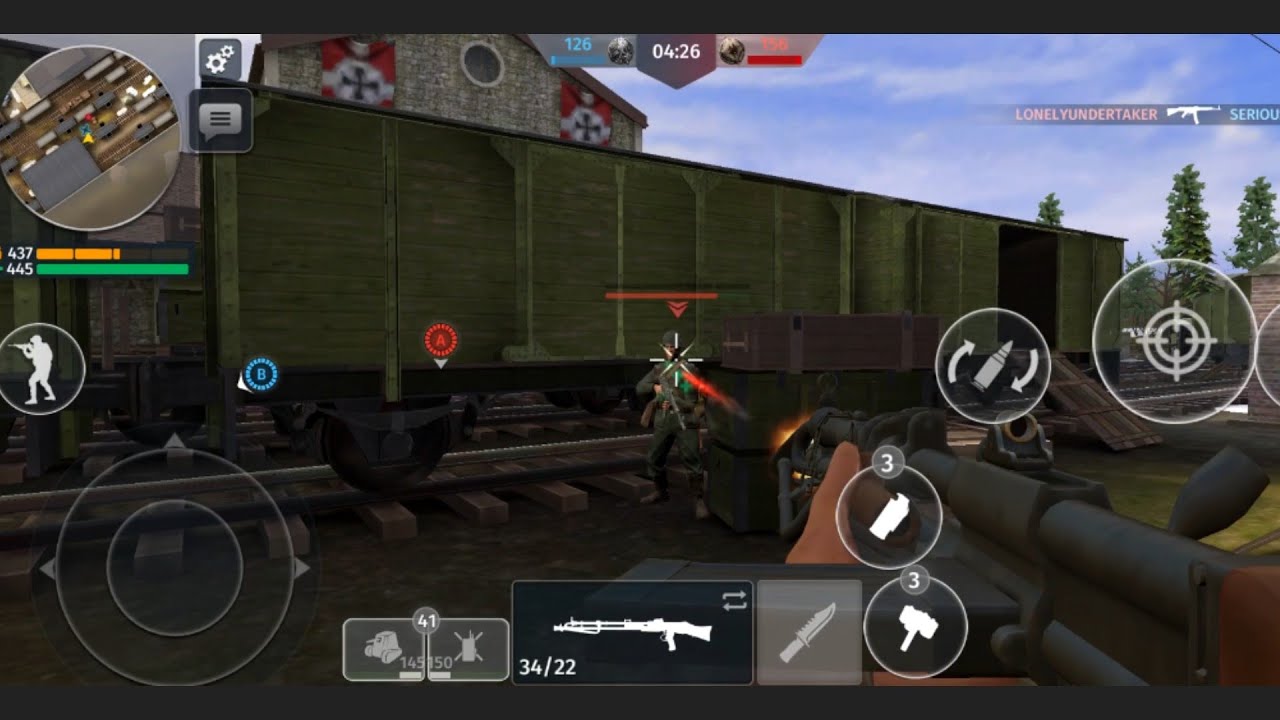 WW_2. Режим захват. Карта Станция. #автошот #втораямировая #мобильнаяигра #gameplay 