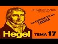 TEMA 18.4 HEGEL LA CIENCIA DE LA LOGICA