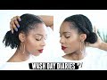 WASH DAY DIARIES | PROTECTIVE STYLE ON 4B, 4C NATURAL HAIR + CANTU VS CANTU! #001