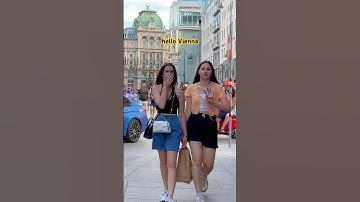 Say hello to strangers while filming in Vienna. #explore #travel #girl #vienna #shorts