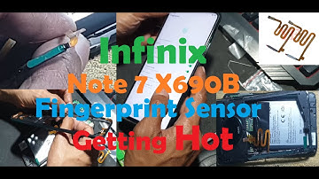 Infinix Note 7 Fingerprint Sensor Getting Hot, Fingerprint Heating Problem