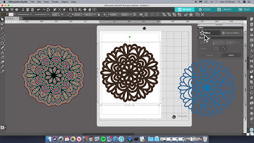 How to make a multilayered design in silhouette studio using a mandala and offset function
