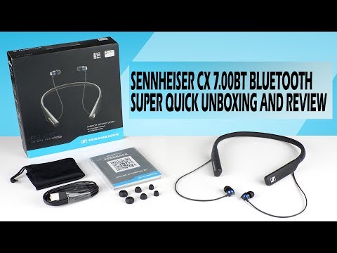 Sennheiser CX 7.00BT Bluetooth Headset Super Quick Unboxing and Review !!