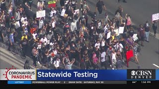 Colorado Governor Shares Health Message With Protesters
