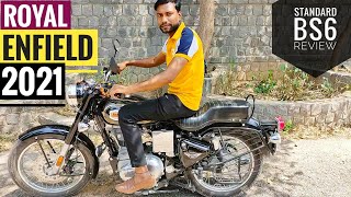 2021 BS6 R.E Standard Bullet 350 |ABS Braking | Bullet Specification | Price,Mileage & Hindi review