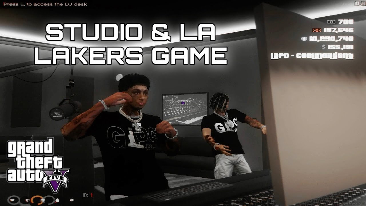 Making A Song In The Studio On GTA 5 RP! 