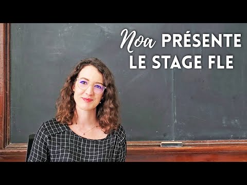 Noa présente le stage FLE à l'Alliance Française Calgary