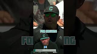Coastal Carolina Coach Ejected in First inning #baseball #highlights #collegeworldseries #lsu