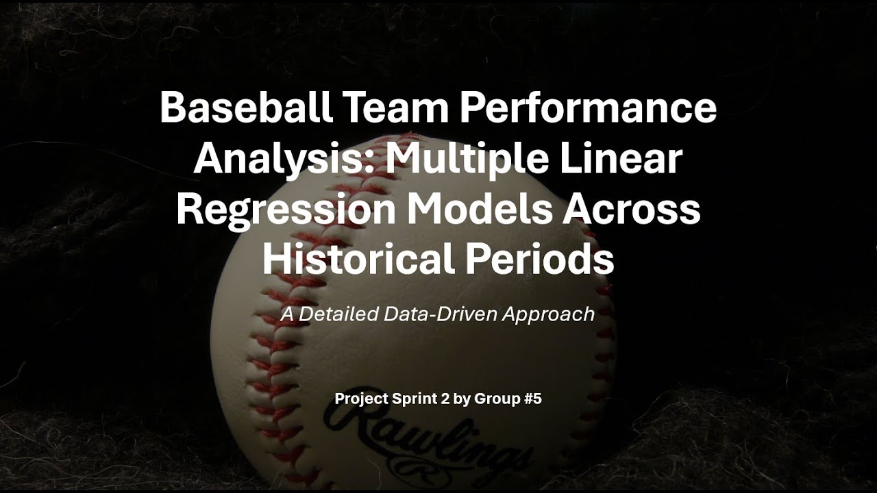 Baseball Team Performance Analysis - YouTube