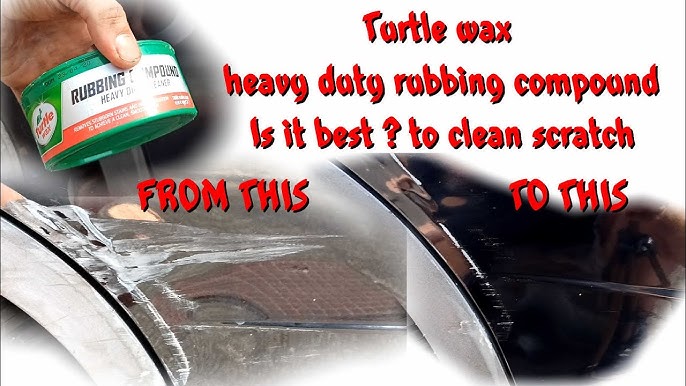 Turtle Wax Rubbing Compound: Removing car paint scratches 