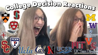COLLEGE DECISIONS REACTION & IVY DAY (Princeton, MIT, Harvard, + more!)