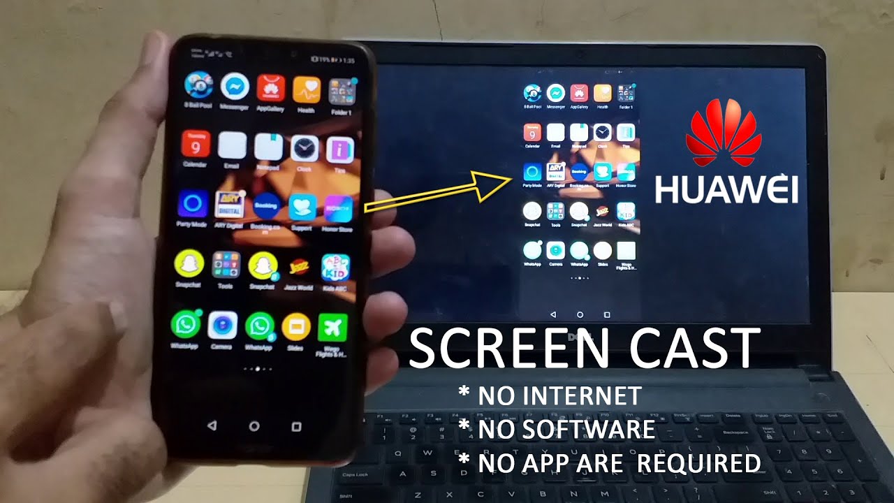 HUAWEI Screen Mirror To Laptop Huawei Honor 8c MirrorShare YouTube