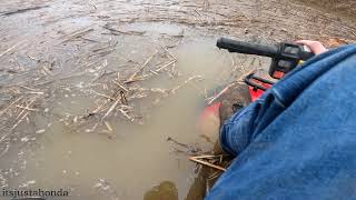 I SUNK my dads four-wheeler!