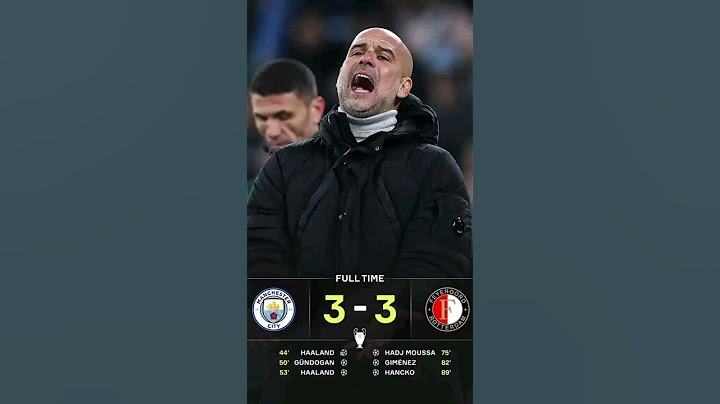 Man City throw away a THREE goal lead at home to Feyenoord 😳