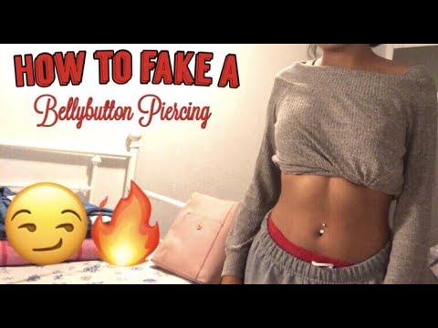 How to fake a bellybutton piercing!