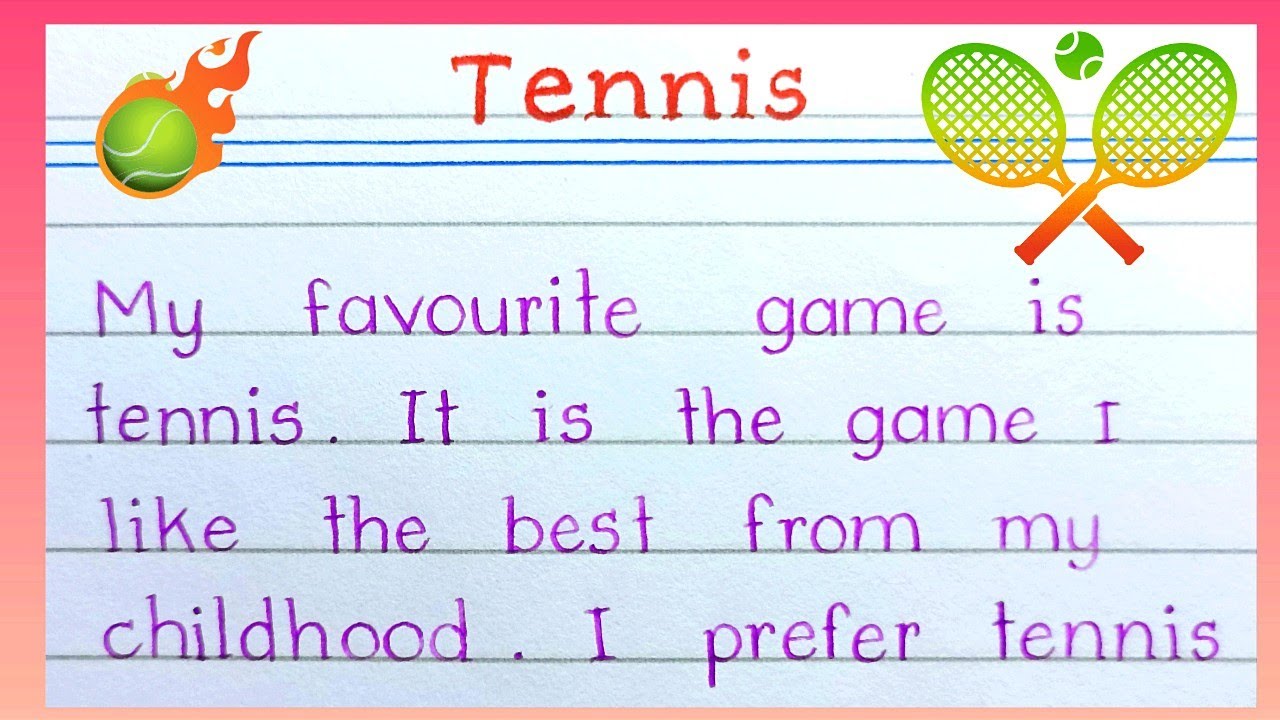 my favorite sport tennis essay