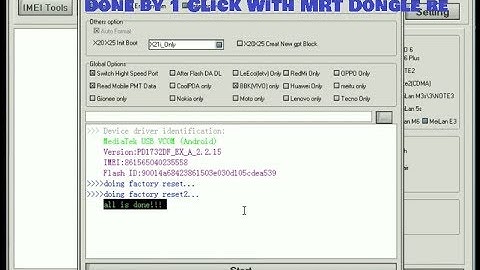 Vivo Y81 1808 Pattern + FRP  Unlock Done by 1 Click With MRT Dongle