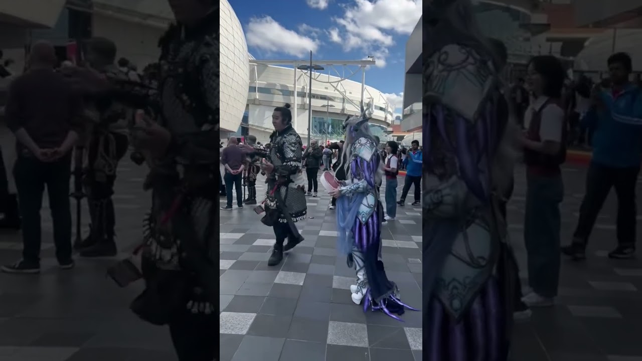Will Elune earn the respect of a fluffy silver dragon? 🙈 #worldofwarcraft #elunecosplay #paxaus