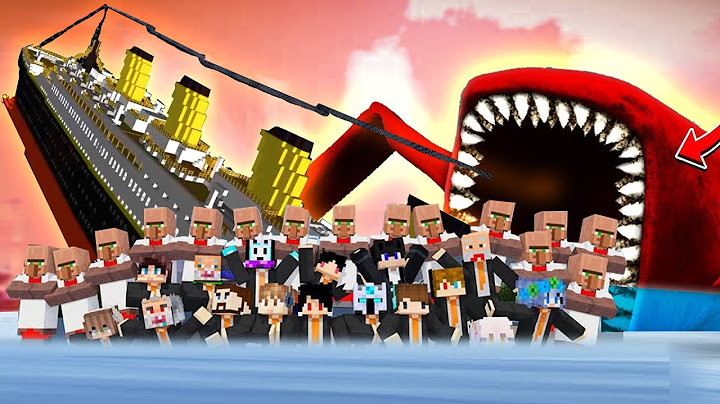 1000 HARI SURVIVAL HARDCORE DI KAPAL TITANIC TERBESAR DI MINECRAFT VS SEA EATER MEGALODON TITAN
