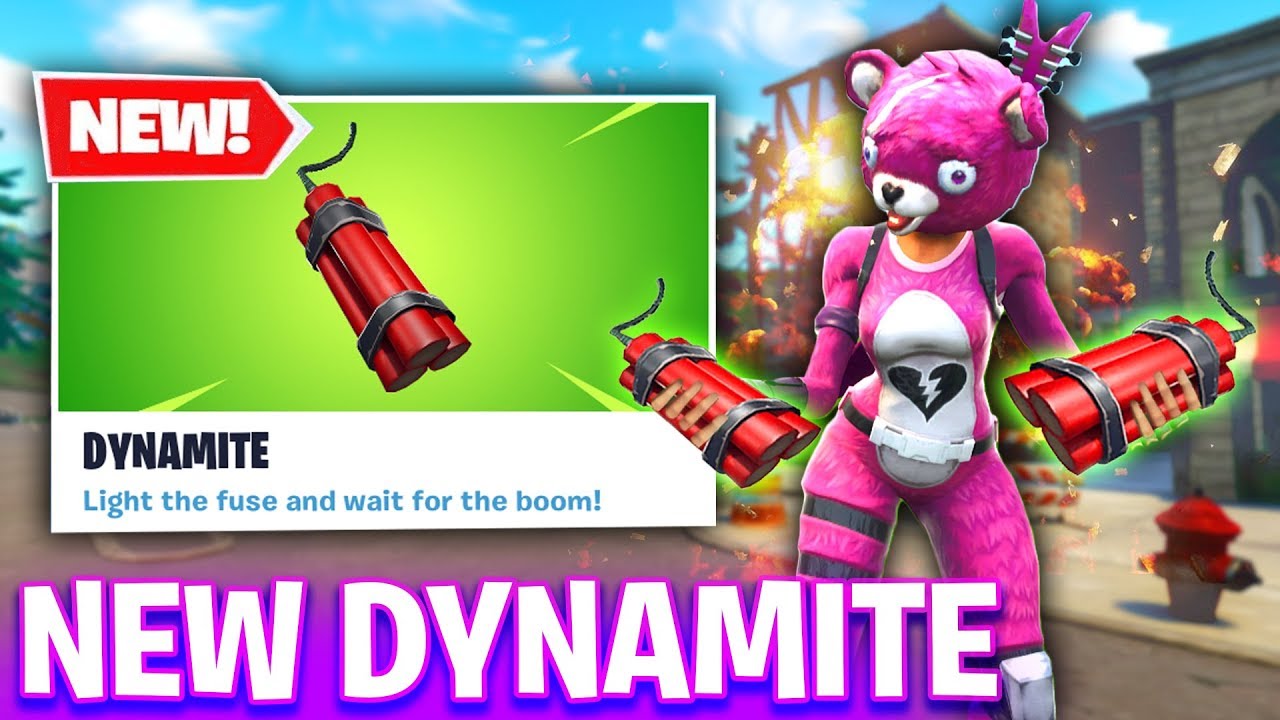 NEW Fortnite Dynamite! NEW EXPLOSIVE UPDATE (Fortnite Battle Royale