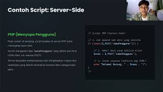 Server-Side Script dan Client-Side Script