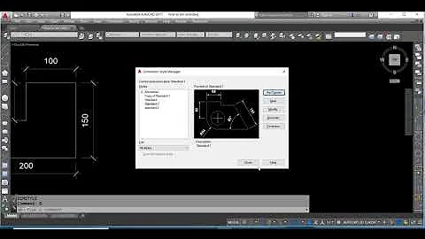 How to set Drawing units and Dimensional style manager in AutoCad